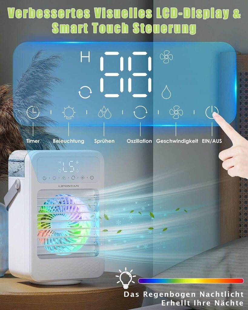 Mini kondicionieris, ventilators Lipontan цена и информация | Ventilatori | 220.lv