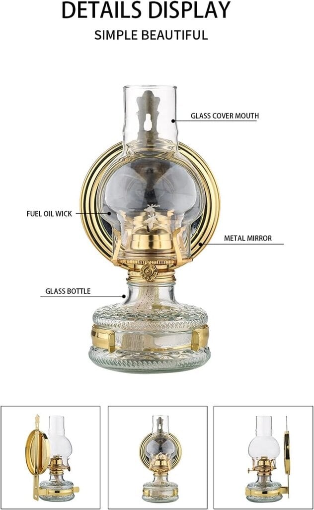 Amanigo petrolejas lampa cena un informācija | Sveces un svečturi | 220.lv