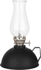 Petrolejas lampa Amanigo, 18,5 cm, melna cena un informācija | Sveces un svečturi | 220.lv