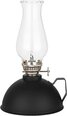 Petrolejas lampa Amanigo, 18,5 cm, melna