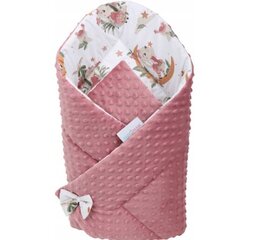 Aploksne mazulim Babymam, 80x80 cm, balta/rozā цена и информация | Детские подушки, конверты, спальники | 220.lv
