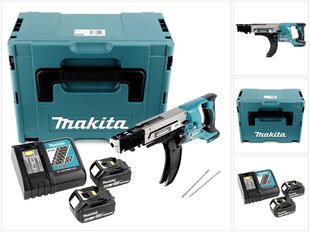 Akumulatora skrūvgriezis, Makita DFR 750 RMJ, 18 V, ar akumulatoru un lādētāju цена и информация | Шуруповерты, дрели | 220.lv