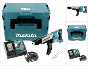 Akumulatora skrūvgriezis, Makita DFR 750 RM1J, 18 V, ar akumulatoru un lādētāju цена и информация | Шуруповерты, дрели | 220.lv