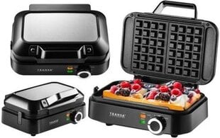 Вафельница Transa Electronics TwoWaffles 1500Вт цена и информация | Вафельницы и электрические блинницы | 220.lv