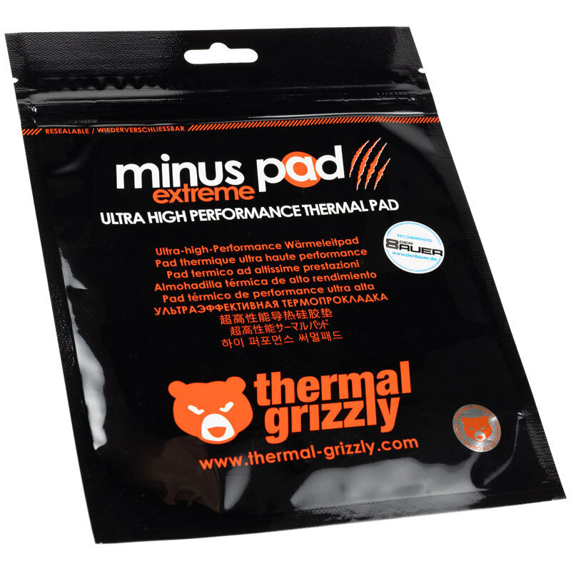 Thermal Grizzly Minus Pad Extreme 100 × 100 × 1 mm cena un informācija | Termopastas | 220.lv