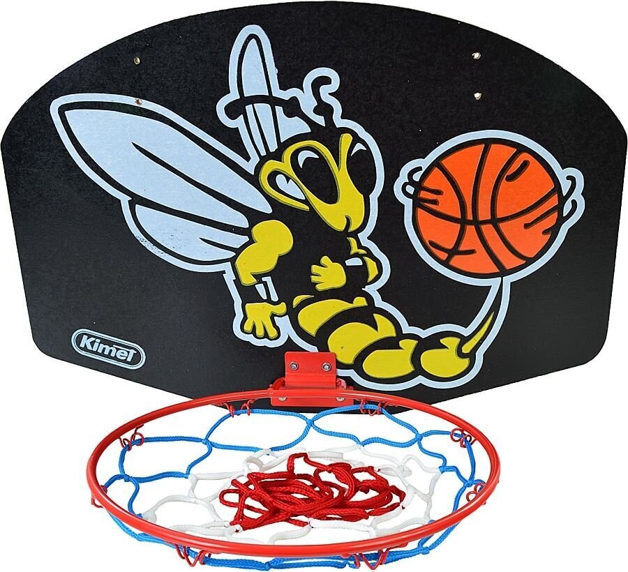 Basketbola dēlis ar loku Kimet, 60x40 cm cena un informācija | Basketbola grozi | 220.lv