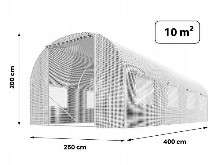 Siltumnīca Fluxar Home, 400 x 250 cm cena un informācija | Siltumnīcas | 220.lv