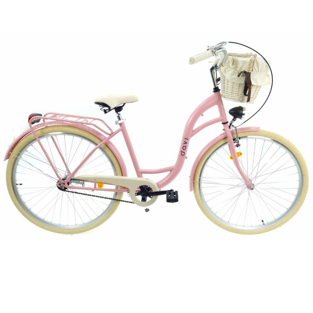 Sieviešu velosipēds Davi Lila, 28, rozā cena un informācija | Velosipēdi | 220.lv