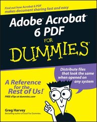 Adobe Acrobat 6 PDF For Dummies цена и информация | Книги по экономике | 220.lv