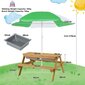 Bērnu piknika galds ar lietussargu Costway, 92x86x50 cm, dažādas krāsas цена и информация | Dārza mēbeles bērniem | 220.lv