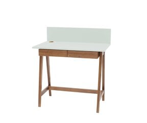 Rakstāmgalds Luka, 85x50 cm, gaiši zaļš cena un informācija | Datorgaldi, rakstāmgaldi, biroja galdi | 220.lv