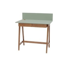 Rakstāmgalds Luka, 85x50 cm, zaļš cena un informācija | Datorgaldi, rakstāmgaldi, biroja galdi | 220.lv