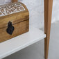 Konsoles galds ar plauktu Mimo, 85x35cm, pelēkzaļš cena un informācija | Konsoles galdiņi | 220.lv