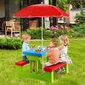 Bērnu piknika spēļu galds Costway, 137x79x67 cm, dažādas krāsas cena un informācija | Dārza mēbeles bērniem | 220.lv