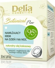 Увлажняющий крем с кокосовым маслом Delia Botanic Flow, 50 мл цена и информация | Наносите на чистую кожу лица. Подержите около 10-15 минут и смойте водой. | 220.lv