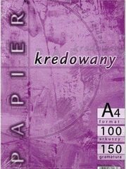 Меловая бумага, белая, А4, 100 листов цена и информация | Тетради и бумажные товары | 220.lv