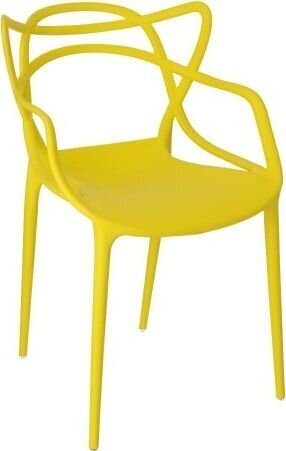 Krēsls D2.Design Lexi, dzeltens cena un informācija | Virtuves un ēdamistabas krēsli | 220.lv