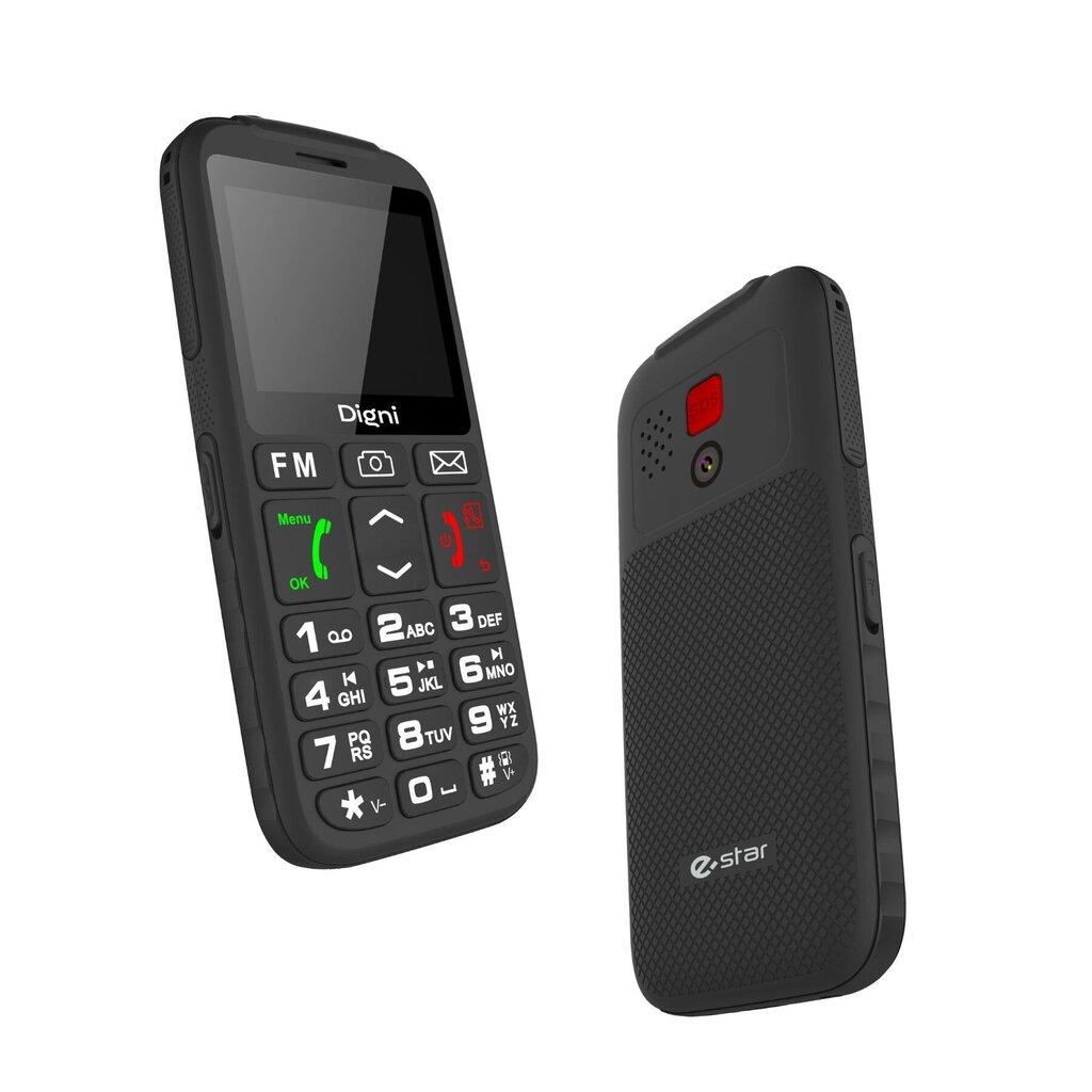 eSTAR Digni Talk Senior Dual SIM Black cena un informācija | Mobilie telefoni | 220.lv