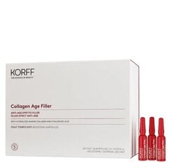 Ампулы для лица с морским коллагеном и гиалуроновой кислотой Korff Collagen Age Filler, 28 шт. цена и информация | Сыворотки для лица, масла | 220.lv