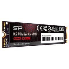 Silicon Power UD90 (SP04KGBP44UD9005) cena un informācija | Iekšējie cietie diski (HDD, SSD, Hybrid) | 220.lv
