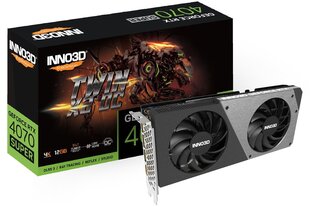 Inno3D GeForce RTX 4070 Super Twin X2 OC (N407S2-126XX-186162N) cena un informācija | Videokartes (GPU) | 220.lv