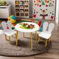 Bērnu galds ar krēsliem Montepi, balts цена и информация | Bērnu krēsliņi un bērnu galdiņi | 220.lv