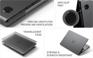 Satechi Eco Hardshell Case Совместим с MacBook Pro 14" Case 2021 A2485 - Легкий и тонкий - MacBook хаб и адаптер, темный цена и информация | Рюкзаки, сумки, чехлы для компьютеров | 220.lv