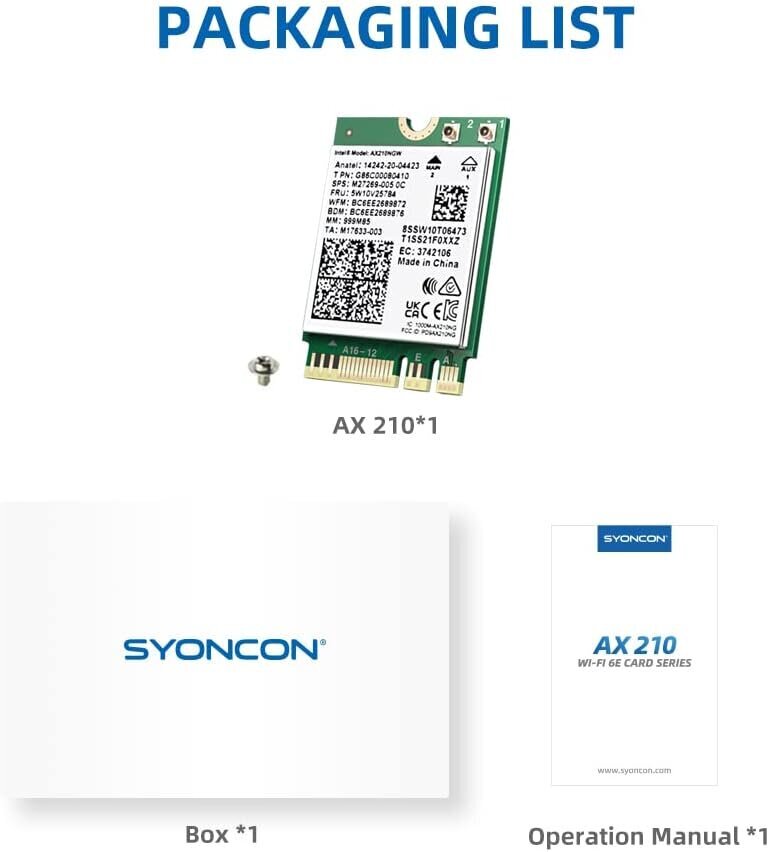 Syoncon AX210NGW цена и информация | Kontrolieri | 220.lv