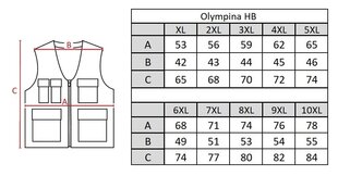 Veste vīriešiem Olympina HB12, zaļa цена и информация | Мужские жилетки | 220.lv