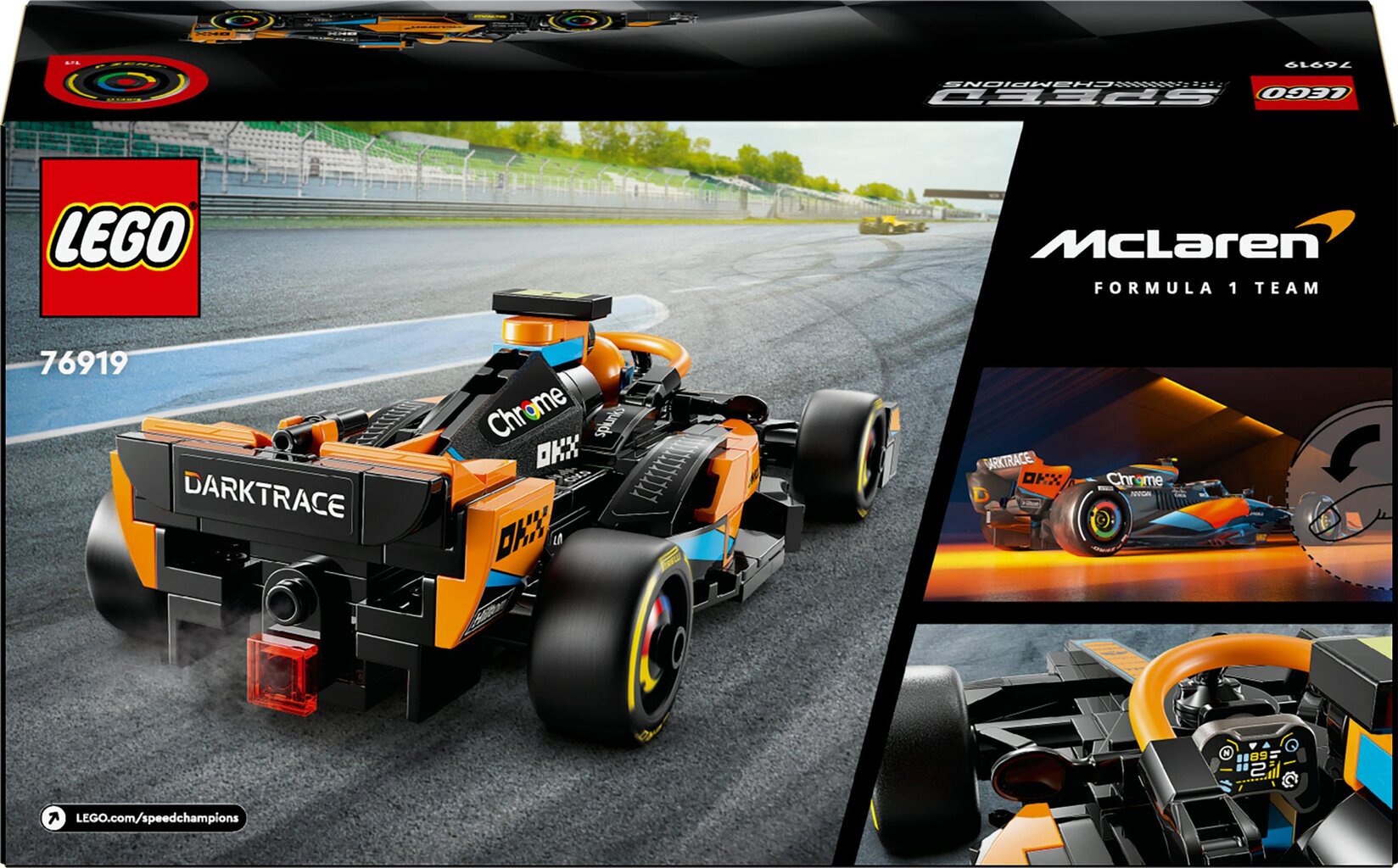 76919 LEGO® Speed Champions 2023. gada McLaren Formula 1 sacīkšu auto cena un informācija | Konstruktori | 220.lv