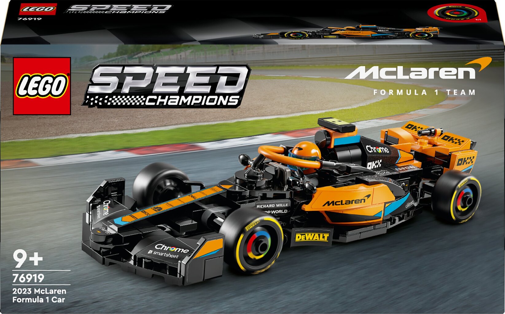 76919 LEGO® Speed Champions 2023. gada McLaren Formula 1 sacīkšu auto cena un informācija | Konstruktori | 220.lv