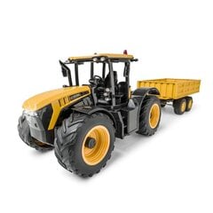 ТРАКТОР И ПРИЦЕП С ДИСТАНЦИОННЫМ УПРАВЛЕНИЕМ В МАСШТАБЕ 1/16, МОДЕЛЬ JCB FASTRAC 4200 цена и информация | Конструктор автомобилей игрушки для мальчиков | 220.lv