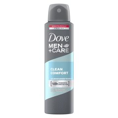 Мужчины Dove Clean Comfort Spray Deodorant Men, 150 мл, 6 набор упаковки цена и информация | Дезодоранты | 220.lv