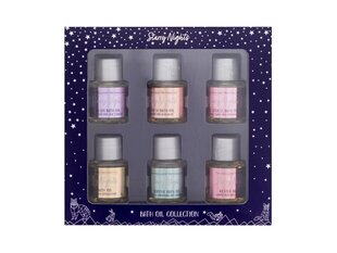 Dušas eļļu komplekts The Indulgent Bathing Co Starry Nights, 6x15 ml cena un informācija | Dušas želejas, eļļas | 220.lv