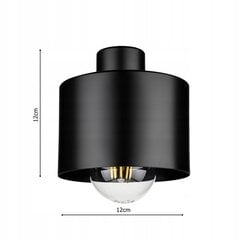 Led-lux sienas lampa, melna цена и информация | Настенные светильники | 220.lv