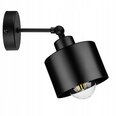 Led-lux sienas lampa, melna