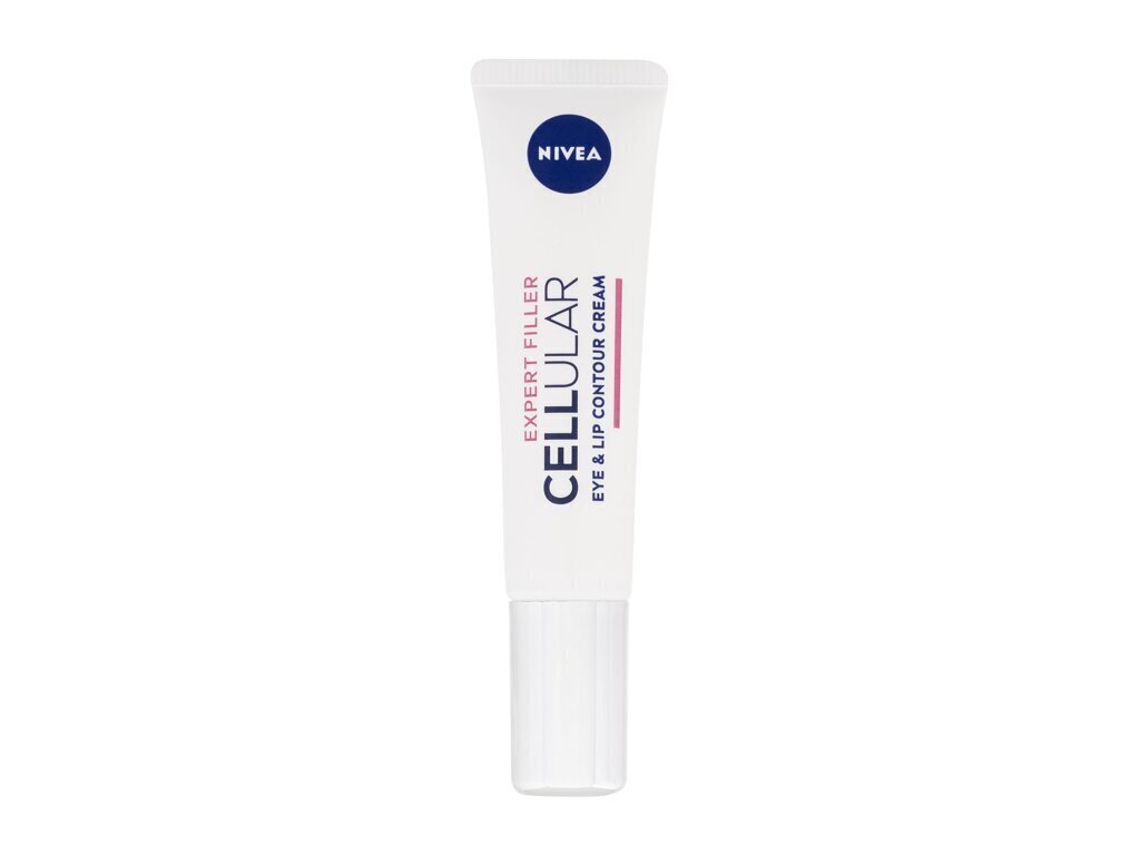 Acu un lūpu krēms Nivea Hyaluron Cellular Expert Filler Eyes & Lips Contour Cream, 15 ml цена и информация | Acu krēmi, serumi | 220.lv