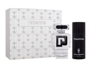 Komplekts Paco Rabanne Phantom vīriešiem: tualetes ūdens EDT, 100 ml + dezodorants, 150 ml cena un informācija | Vīriešu smaržas | 220.lv