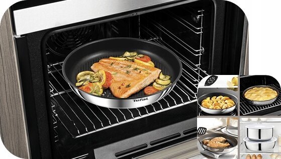 Tefal L897S374 pannu komplekts sudraba krāsā цена и информация | Pannas | 220.lv