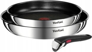 Tefal L897S374 pannu komplekts sudraba krāsā цена и информация | Cковородки | 220.lv