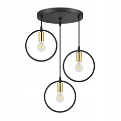Led-lux подвесной светильник, черный+золотистый цена и информация | Настенный/подвесной светильник Eye Spot 11 BL, чёрный | 220.lv