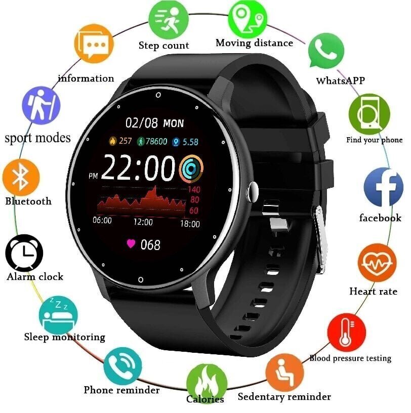 Carbonpro ZL02D Black цена и информация | Viedpulksteņi (smartwatch) | 220.lv