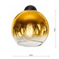 Led-lux piekaramā lampa, zelta cena un informācija | Piekaramās lampas | 220.lv