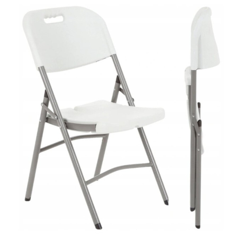 Krēslu komplekts, plastmasa, Viking, balts, 6gab. cena un informācija | Dārza krēsli | 220.lv