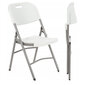 Krēslu komplekts, plastmasa, Viking, balts, 6gab. цена и информация | Dārza krēsli | 220.lv