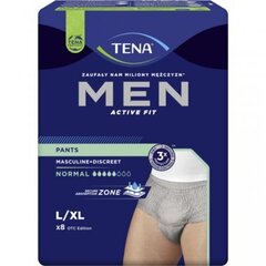 Мужские трусы от недержания Tena Men Pants Normal Grey L/XL OTC, 8 шт цена и информация | Подгузники, прокладки, одноразовые пеленки для взрослых | 220.lv