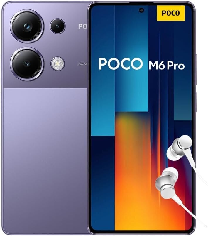 Xiaomi Poco M6 Pro 8/256GB Purple cena un informācija | Mobilie telefoni | 220.lv