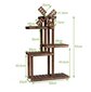 Koka 5 līmeņu augu plaukts Costway, 60 x 25 x 97 cm cena un informācija | Ziedu statīvi, puķu podu turētāji | 220.lv