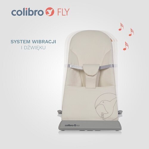 Šūpuļkrēsliņš Colibro Fly, beige cena un informācija | Bērnu šūpuļkrēsliņi | 220.lv