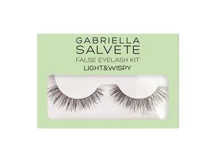 Pielīmējamās skropstas Gabriella Salvete False Eyelash Kit Bold, Light &amp; Wispy, 1 gab. cena un informācija | Mākslīgās skropstas, skropstu atliecēji | 220.lv